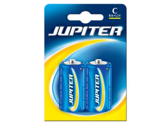 Pila Alcalina Jupiter C (LR14) | 1,5V  Blíster 2 Unidades