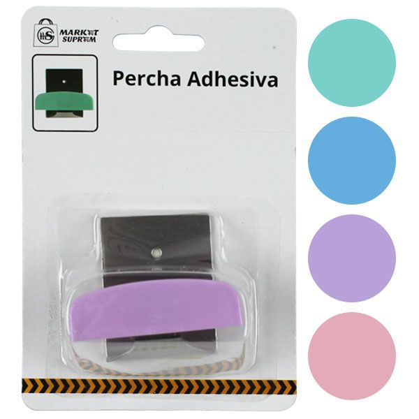 Percha Adhesiva de Metal y Plástico Market Suprem - 1uds