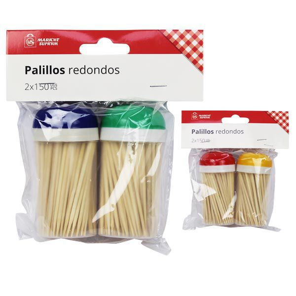 Palillos Redondos de Bambú Market Suprem - 2x150