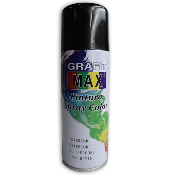 Spray de Pîntura Negro Mate Grafit Max - 200ml
