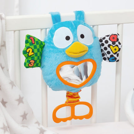 Búho Interactivo con Sonidos y Espejo KioKids – Peluche Educativo para Cuna (+0 Meses)