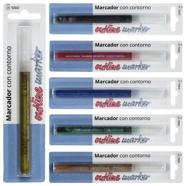 Marcador Market Suprem con Contorno – Colores surtidos