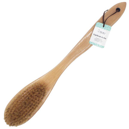 Cepillo de Ducha con Mango de Madera Market Suprem - 37.5x5.5cm