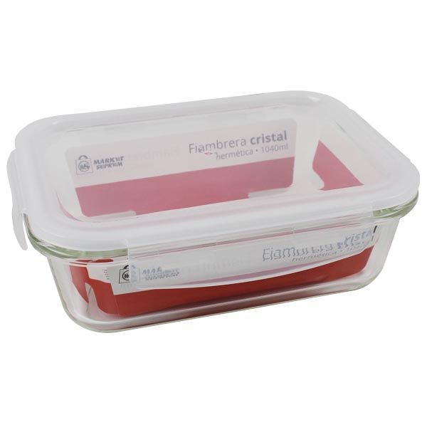 Fiambrera de Vidrio Hermética Market Suprem - 1040ml