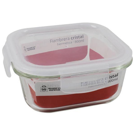Fiambrera Hermética de Cristal Market Suprem - 800ml