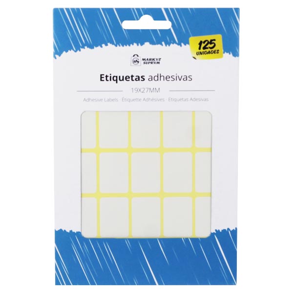 Etiquetas Adhesivas Market Suprem 19x27mm (125 unidades)