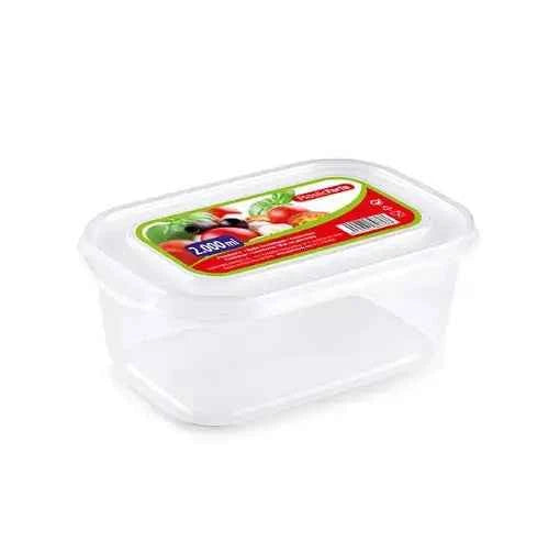 Fiambrera Rectangular Basic Plastic Forte – 2 Litros