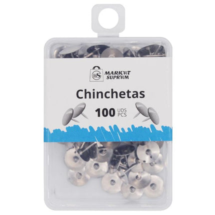 Cinchetas Plateadas Market Suprem - 100uds 9mm