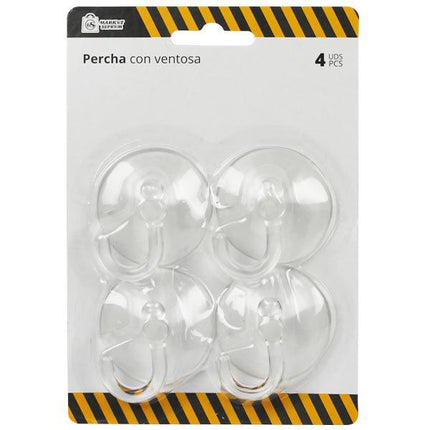 Percha Con Ventosa Market Suprem - 4uds