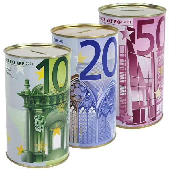 Hucha Metalica con Diseño de Billete Market Suprem - 17cm