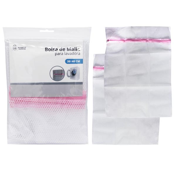 Bolsa de Malla para Lavadora Market Suprem - 2uds (30x40cm)