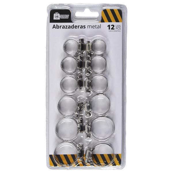 Abrazaderas de Metal Market Suprem - 12uds