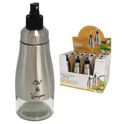 Aceitera/Vinagrera con Spray Kitchen & Go - 320ml