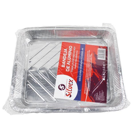 Bandeja de Aluminio para Hornear y Congelar Silvex - 1ud (398x335x50mm) - Temperatura: -60º/+250º