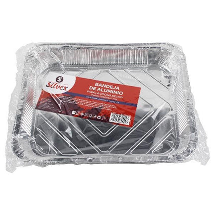 Bandejas de Alumino para Hornear y Congelar Silvex - 1ud (323x265x40mm)