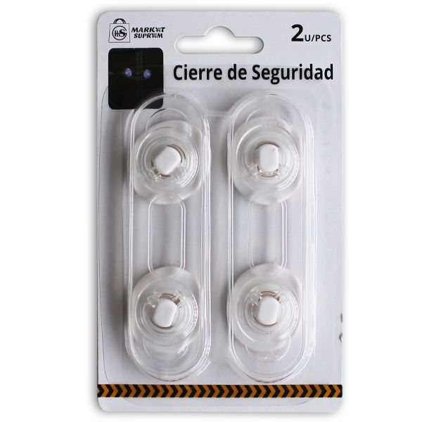 Cierre de Seguridad de Silicona para Armarios Market Suprem - 2uds (11cm)