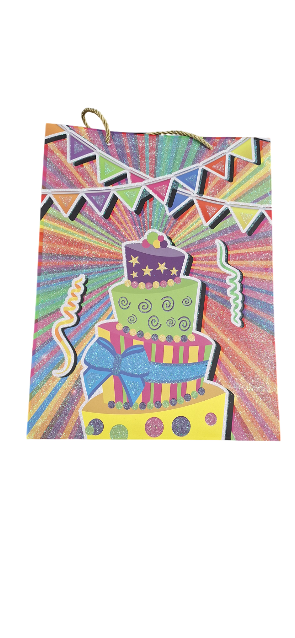 Bolsa de regalo Market Suprem Diseño Cumpleaños - 55x40x15cm