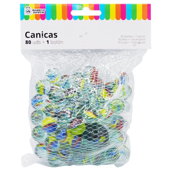 Bolsa de Canicas + Bolón Market Suprem - 81uds