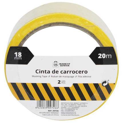 Cinta de Carrocero Market Suprem - 2uds (18mm x 20m)