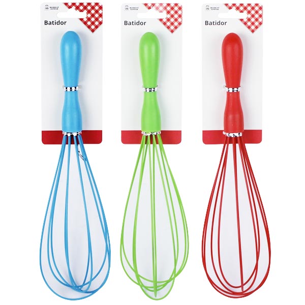 Batidor Manual de Silicona Market Suprem colores Surtidos - 30cm