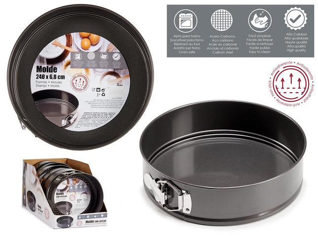 Molde redondo de Aluminio para Bizcochos Kinvara - 24x6.8cm