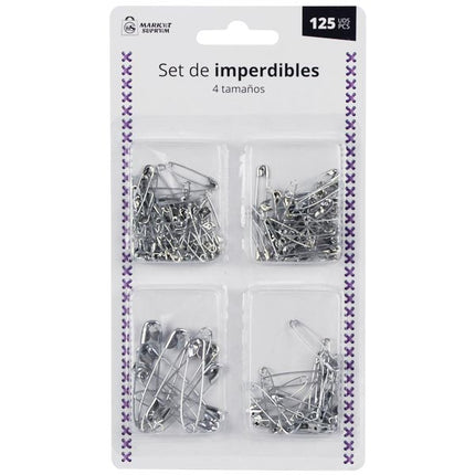 Set de Imperdibles Market Suprem 125 Uds (4 Tamaños)