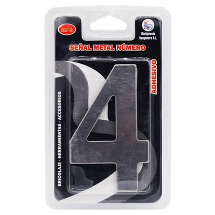 Señal Numérica Adhesiva de Metal Market Suprem - 8x4cm