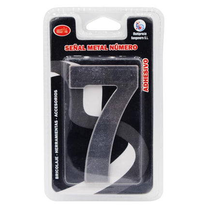 Señal Numérica Adhesiva de Metal Market Suprem - 8x4cm
