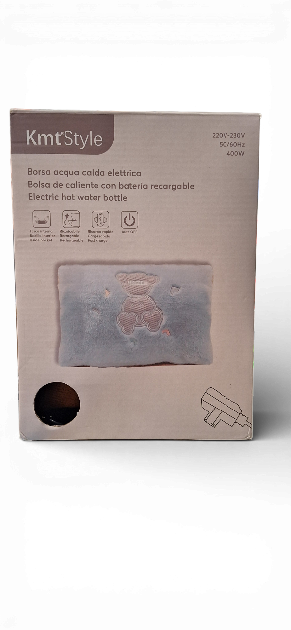 Bolsa de Agua Caliente Electrica Recargable KMT - 220/230V 50/60HZ 400W