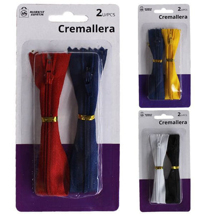 Cremalleras Market Suprem Colores Surtidos - 2uds (20x3cm)