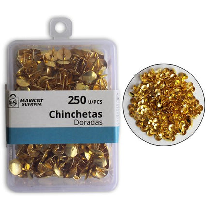 Chinchetas Doradas Market Suprem - 250uds 9mm