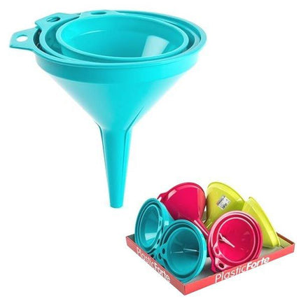 Set de Embudos de 12, 14 y 16cm Plasticforte - 3uds