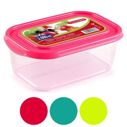 Fiambrera de Plastico Plasticforte Rectangular - 2L