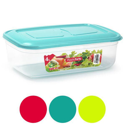 Fiambrera Rectangular Plasticforte - 3.7L