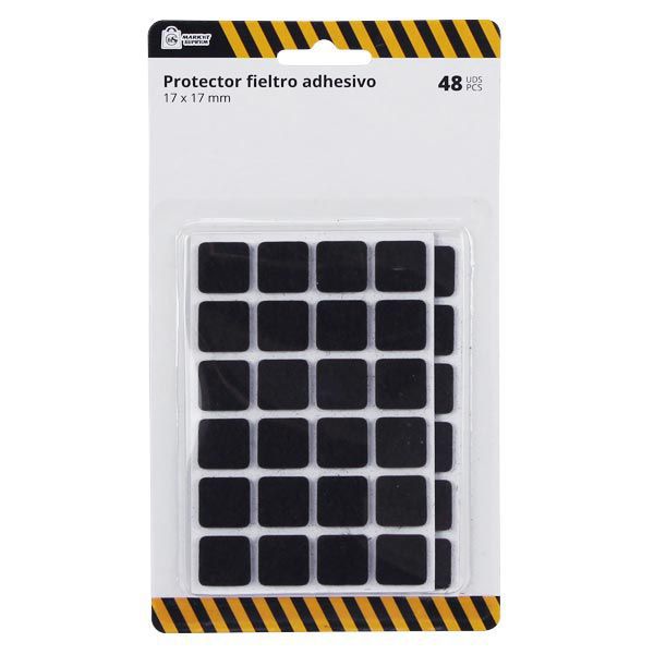 Fieltro Protector Adhesivo Market Suprem - 48uds (17x17x3mm)