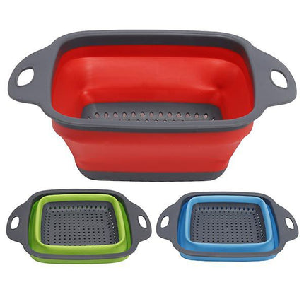 Colador Plegable de Silicona Cuadrado Market Suprem - 24cm