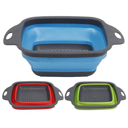 Colador Plegable de Silicona Cuadrado Market Suprem - 29x22cm