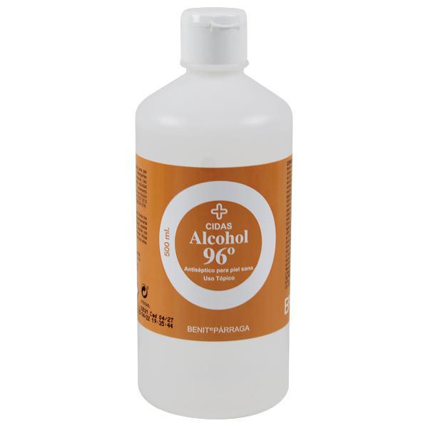 Alcohol Medicinal 96º 500CC Cidas - 500ml
