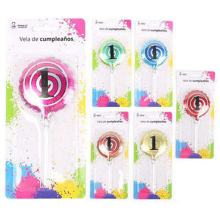 Vela De Cumpleñaos Globo Nº1 Market Suprem