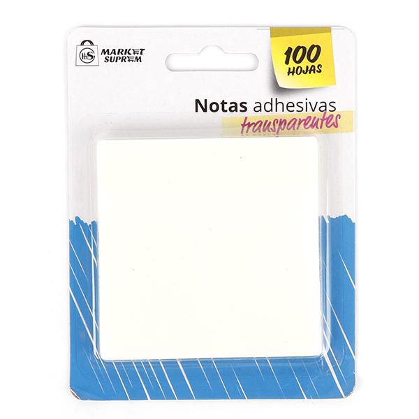 Notas Adhesivas Transparentes Market Suprem - 100uds