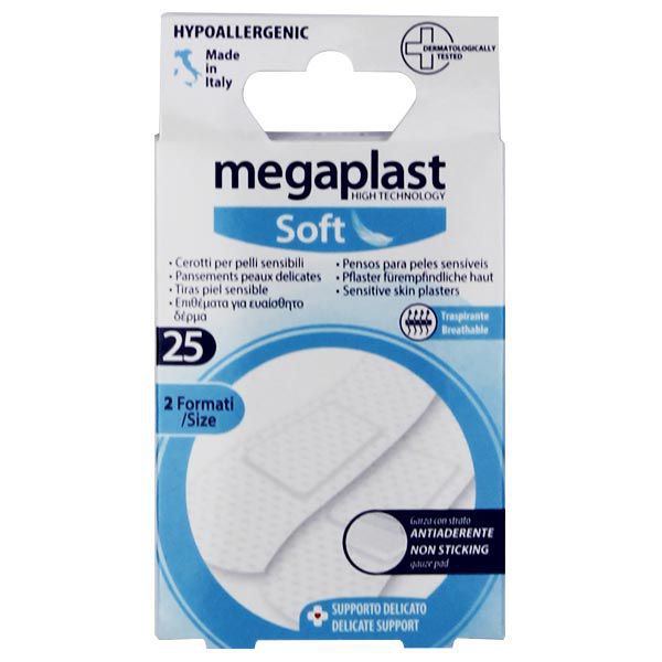 Tiritas Megaplast "Soft" - 25uds (2 Tamaños)