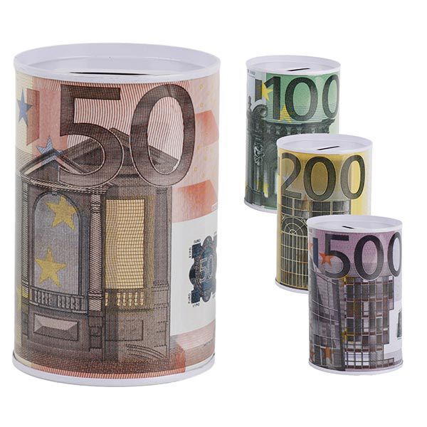 Hucha Metálica Market Suprem con Diseño de Billete - 11x7cm