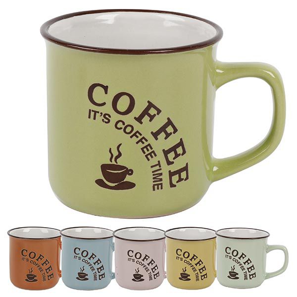 Taza de Cerámica Market Suprem Colores Surtidos - 330ml