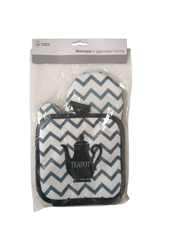 Manopla y Agarrador de Horno Market suprem - 2uds