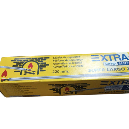 Cerillas de Seguridad Extra Super Largo 2XXL - 50 uds (220 mm)