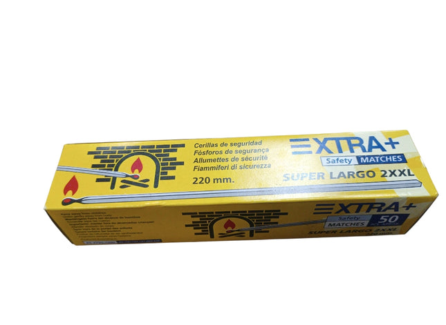 Cerillas de Seguridad Extra Super Largo 2XXL - 50 uds (220 mm)