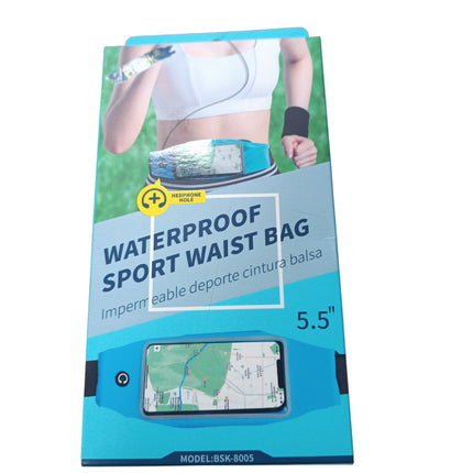 Riñonera Deportiva Impermeable Waterproof Sport Waist Bag - 5.5"