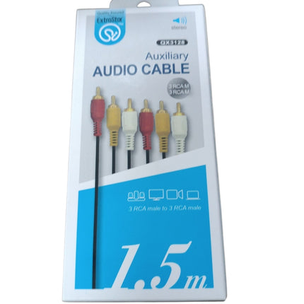 Cable de Audio RCA a RCA ExtraStar - 1.5m