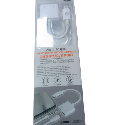 Adaptador de Audio y Carga para iPhone 7/8/X – Modelo NB1220