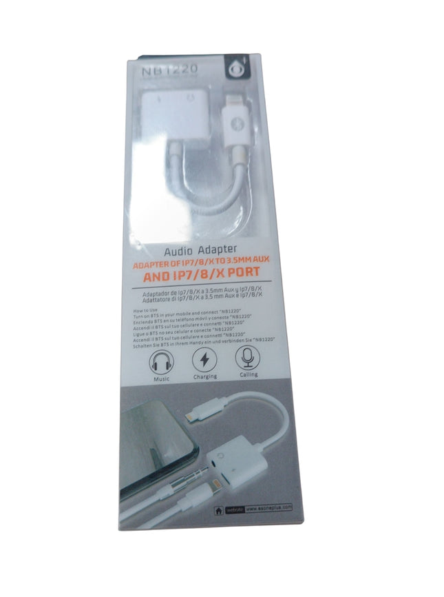 Adaptador de Audio y Carga para iPhone 7/8/X – Modelo NB1220
